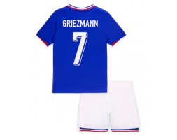 Frankrig Antoine Griezmann #7 Replika Babytøj Hjemmebanesæt Børn EM 2024 Kortærmet (+ Korte bukser)